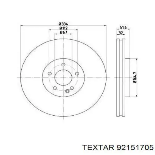 Передний тормозной диск Brembo 09D23111
