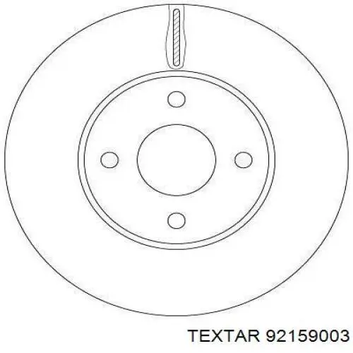 Тормоз дисковый передний Textar 92159003 цена, от 40.11 USD