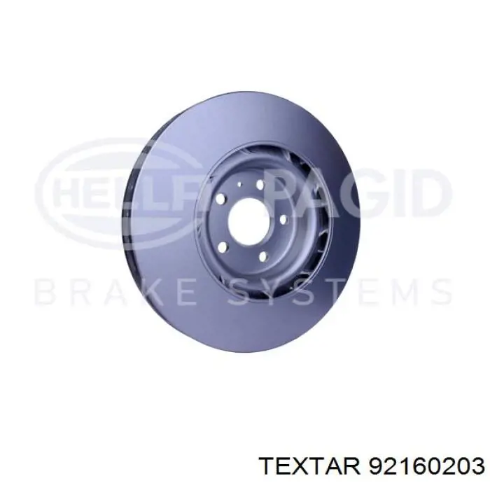 92160203 Textar Диск тормозной передний