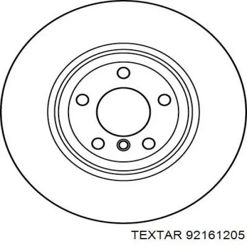 Задний тормозной диск Textar 92161205 цена, от 108.20 USD