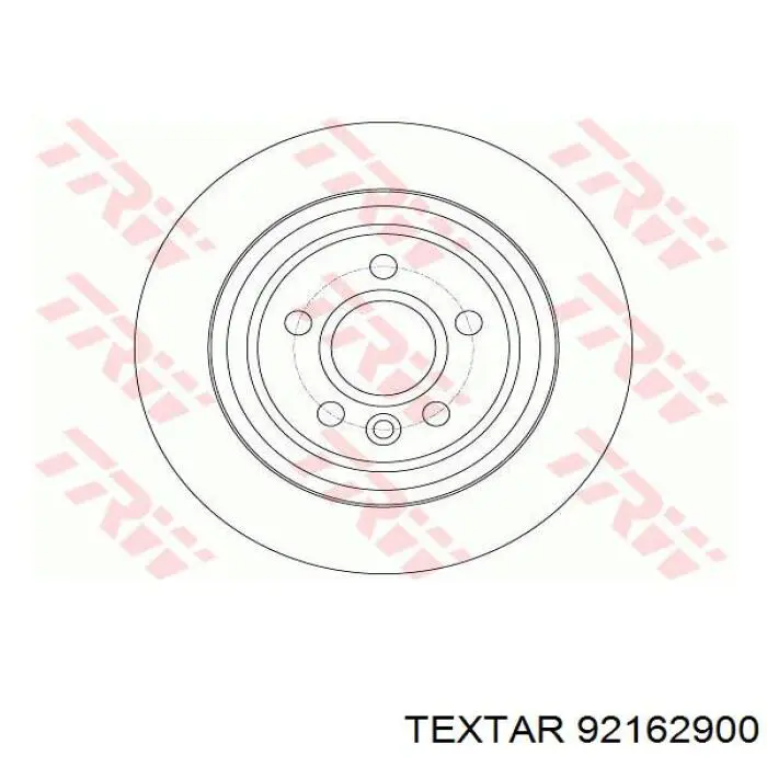 92162900 Textar Дисковый тормоз