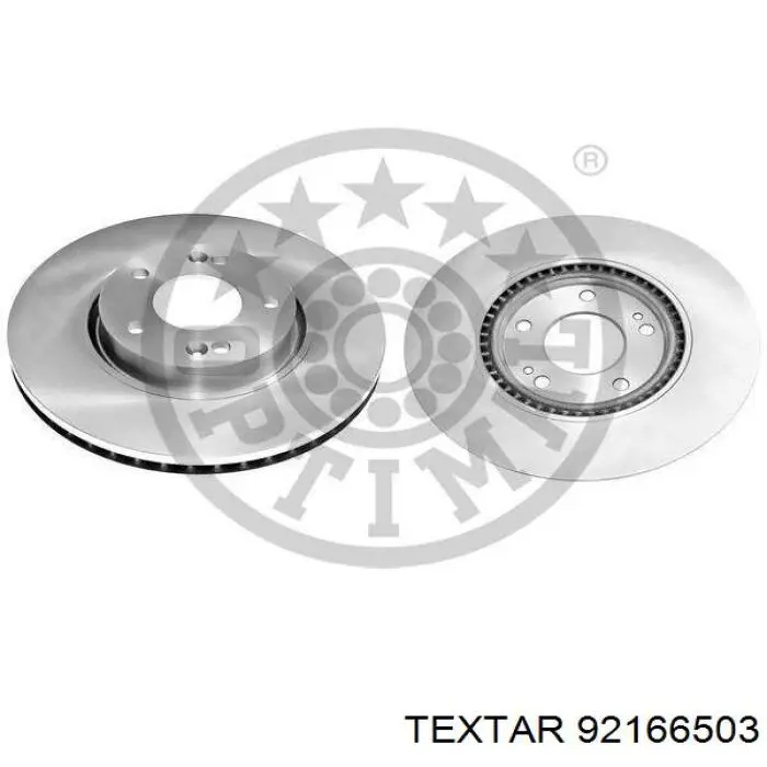 92166503 Textar Диск тормозной передний