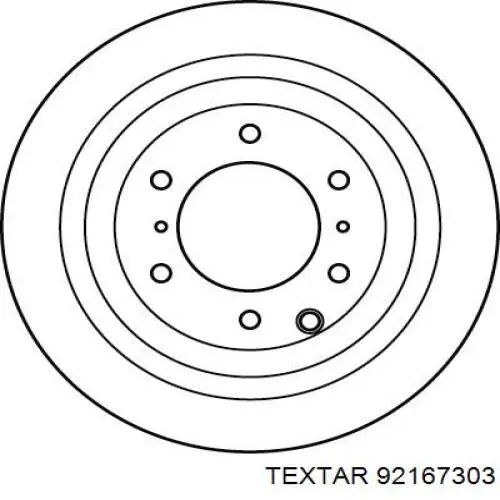 Тормозные диски 92167303 Textar