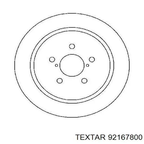 Задний тормозной диск Textar 92167800 цена, от 46.96 USD