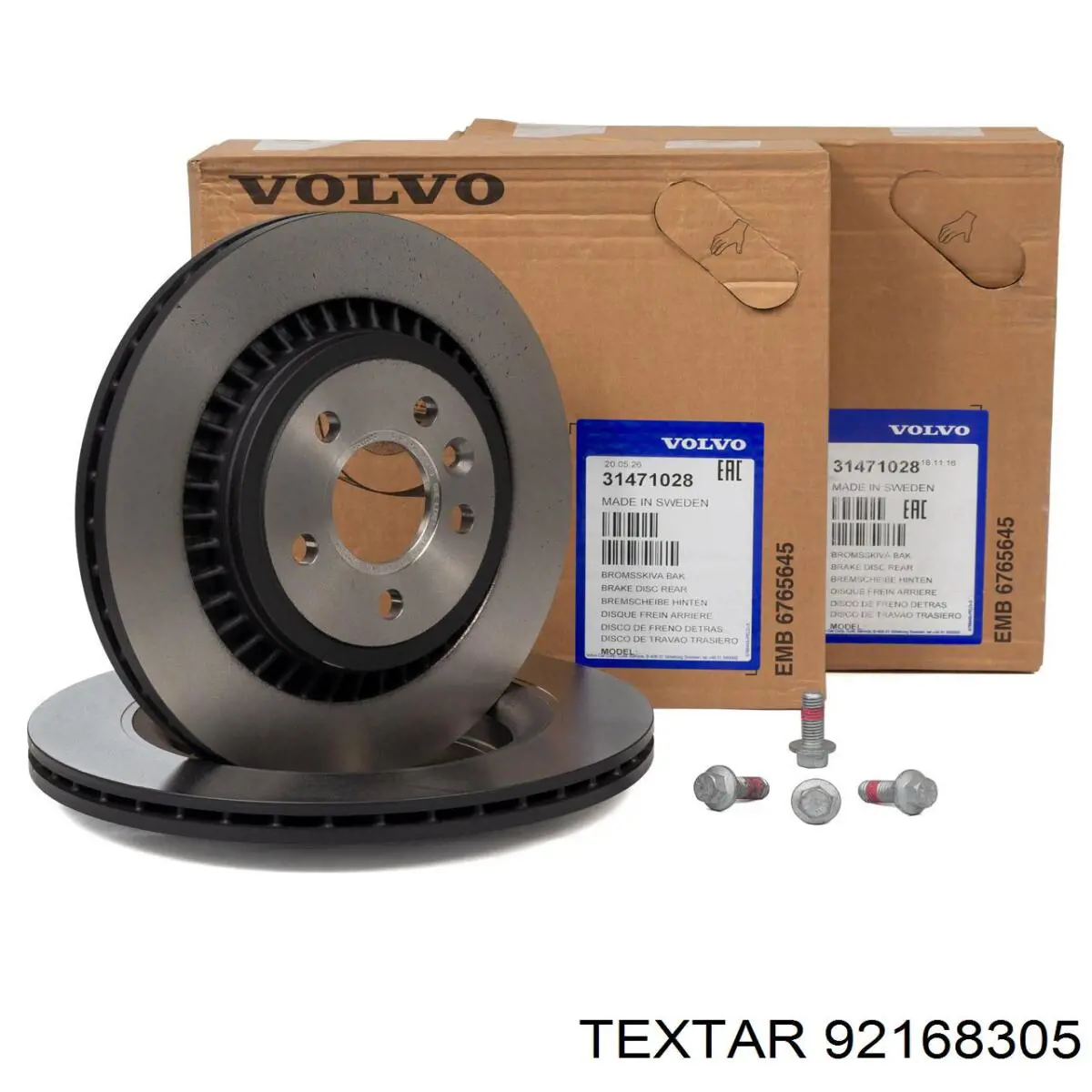Задний тормозной диск Textar 92168305 цена, от 67.00 USD