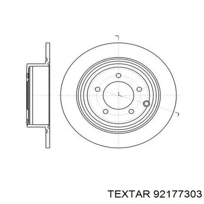 Тормозные диски 92177303 Textar
