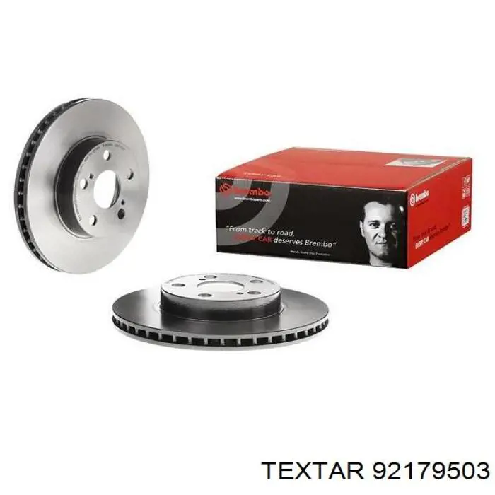 92179503 Textar Диск тормозной передний