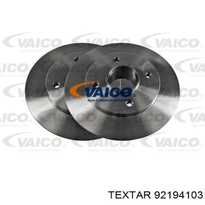 Купить 92194103 Textar Диск тормозной задний