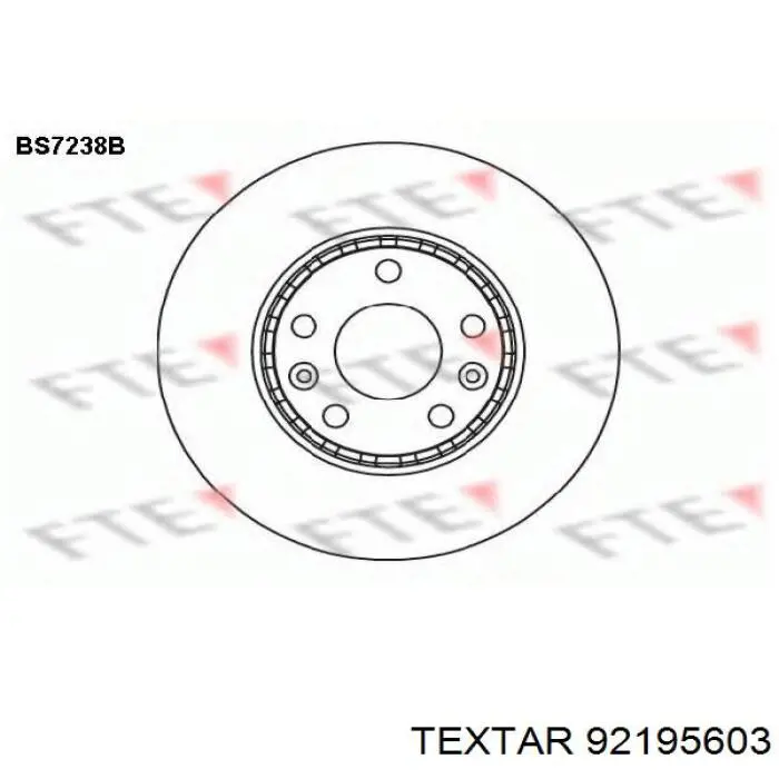Купить 92195603 Textar Ротор тормозной