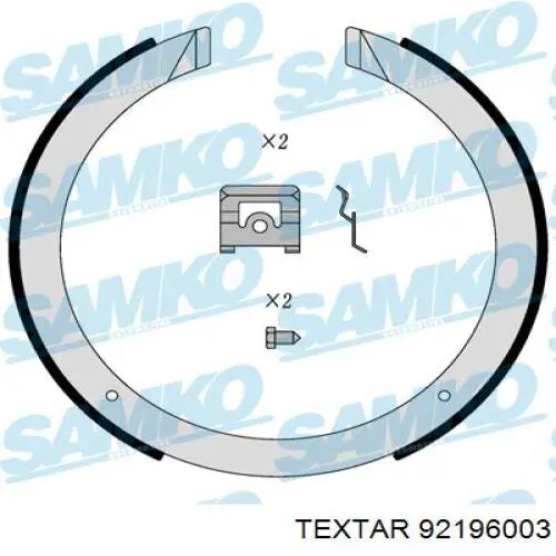 Задний дисковый тормоз Textar 92196003