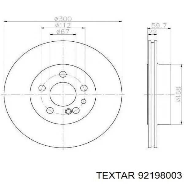 2204231012 Mercedes Дисковый тормоз