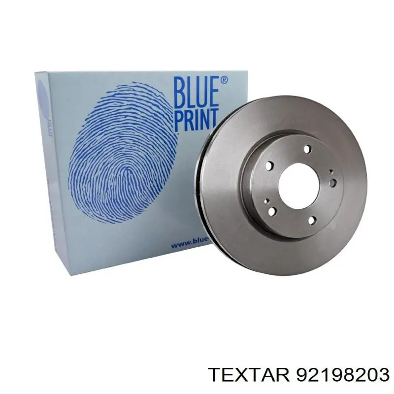 92198203 Textar Диск тормозной передний