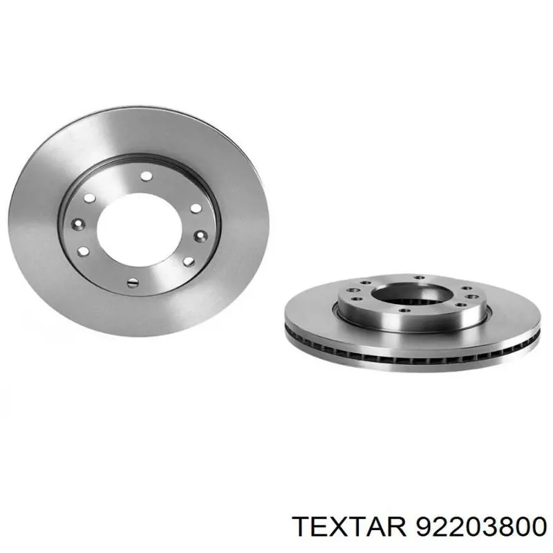 Передние тормозные диски 92203800 Textar