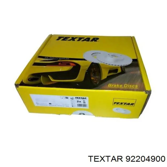 Передние тормозные диски 92204900 Textar
