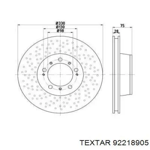 Тормозные диски BG9225C Delphi