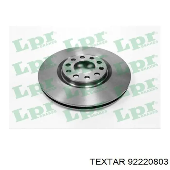 92220803 Textar Диск тормозной передний