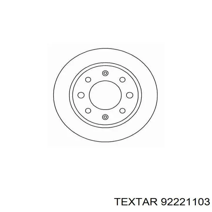 Задний тормозной диск Textar 92221103 цена, от 46.09 USD