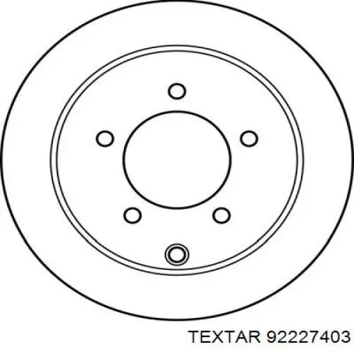 Купить 92227403 Textar Диск тормозной задний