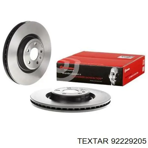 92229205 Textar Диск тормозной передний