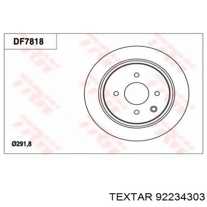 Тормозные диски 92234303 Textar