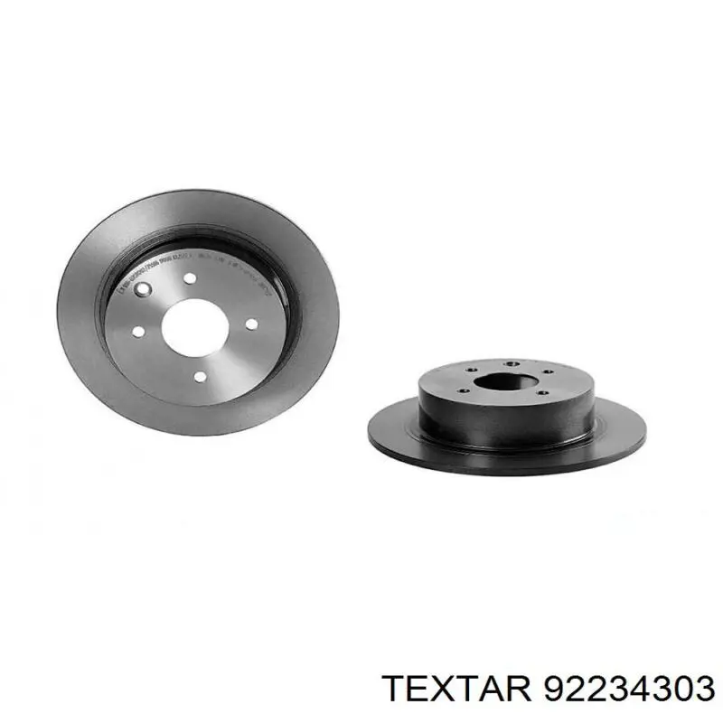 Купить 92234303 Textar Диск тормозной задний
