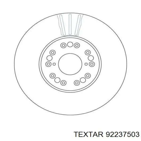 Передние тормозные диски 92237503 Textar