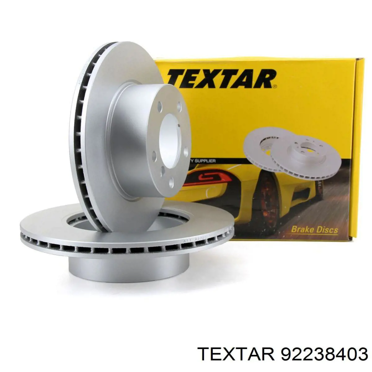 92238403 Textar диск тормозной передний