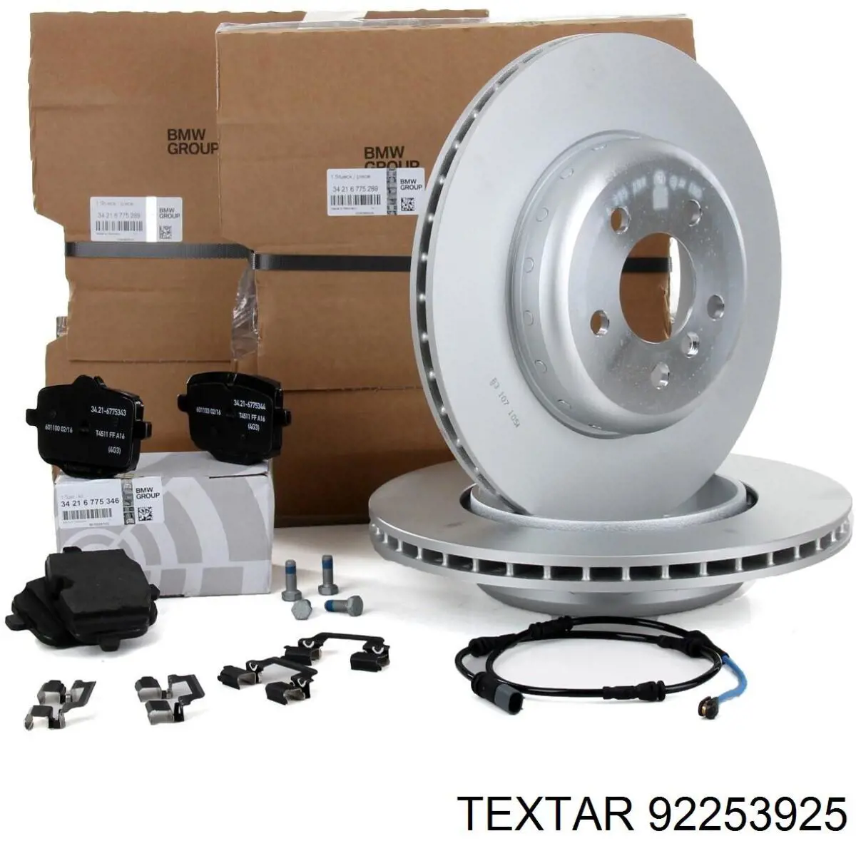 Тормозные диски 92253925 Textar