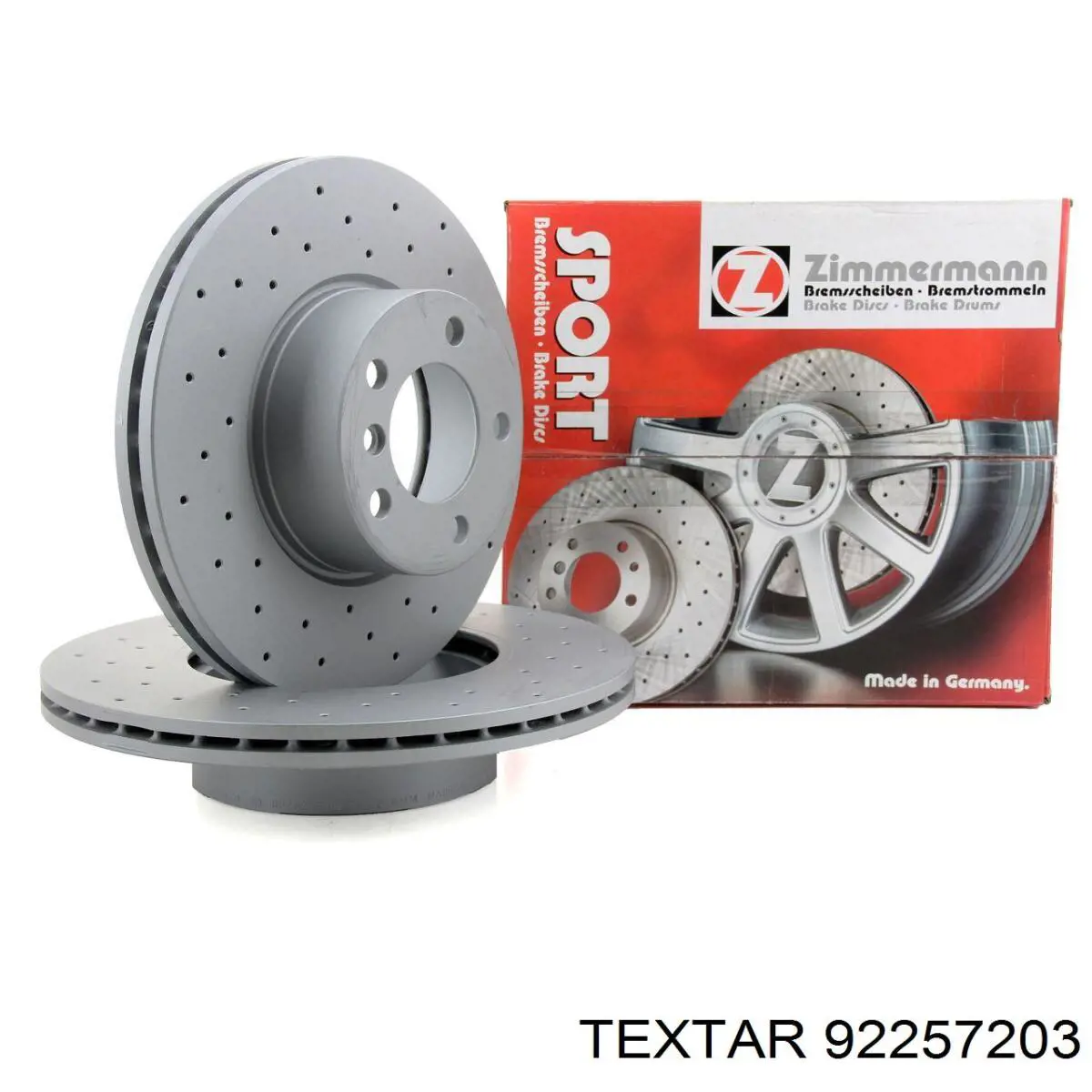 Купить 92257203 Textar Диск тормозной задний