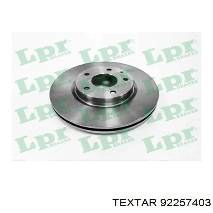 Тормоз дисковый передний Textar 92257403 цена, от 59.62 USD