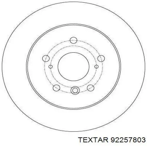 Задний тормозной диск Textar 92257803 цена, от 41.07 USD