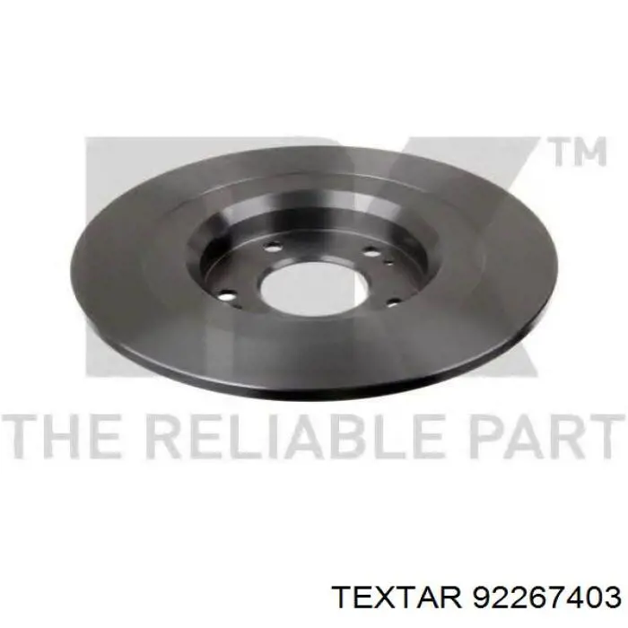 Задний тормозной диск Textar 92267403 цена, от 58.10 USD