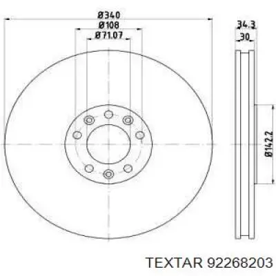 Передние тормозные диски 108667 Febi
