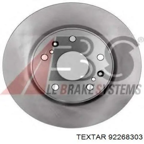 Передний тормозной диск Textar 92268303