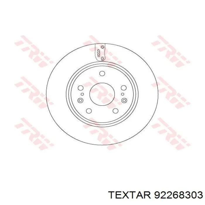 Тормоз дисковый передний Textar 92268303 цена, от 56.97 USD