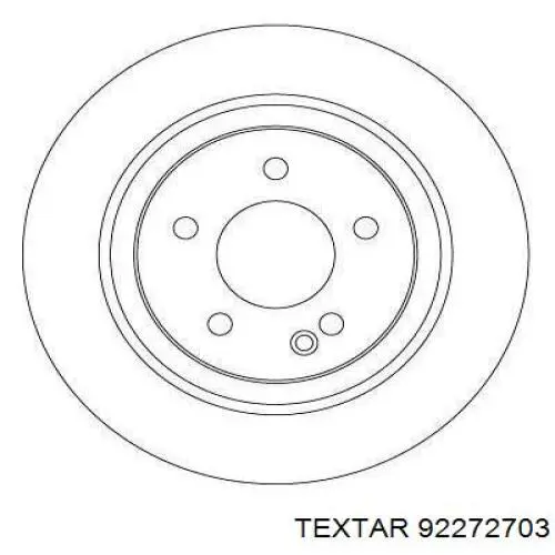 92272703 Textar Дисковый тормоз