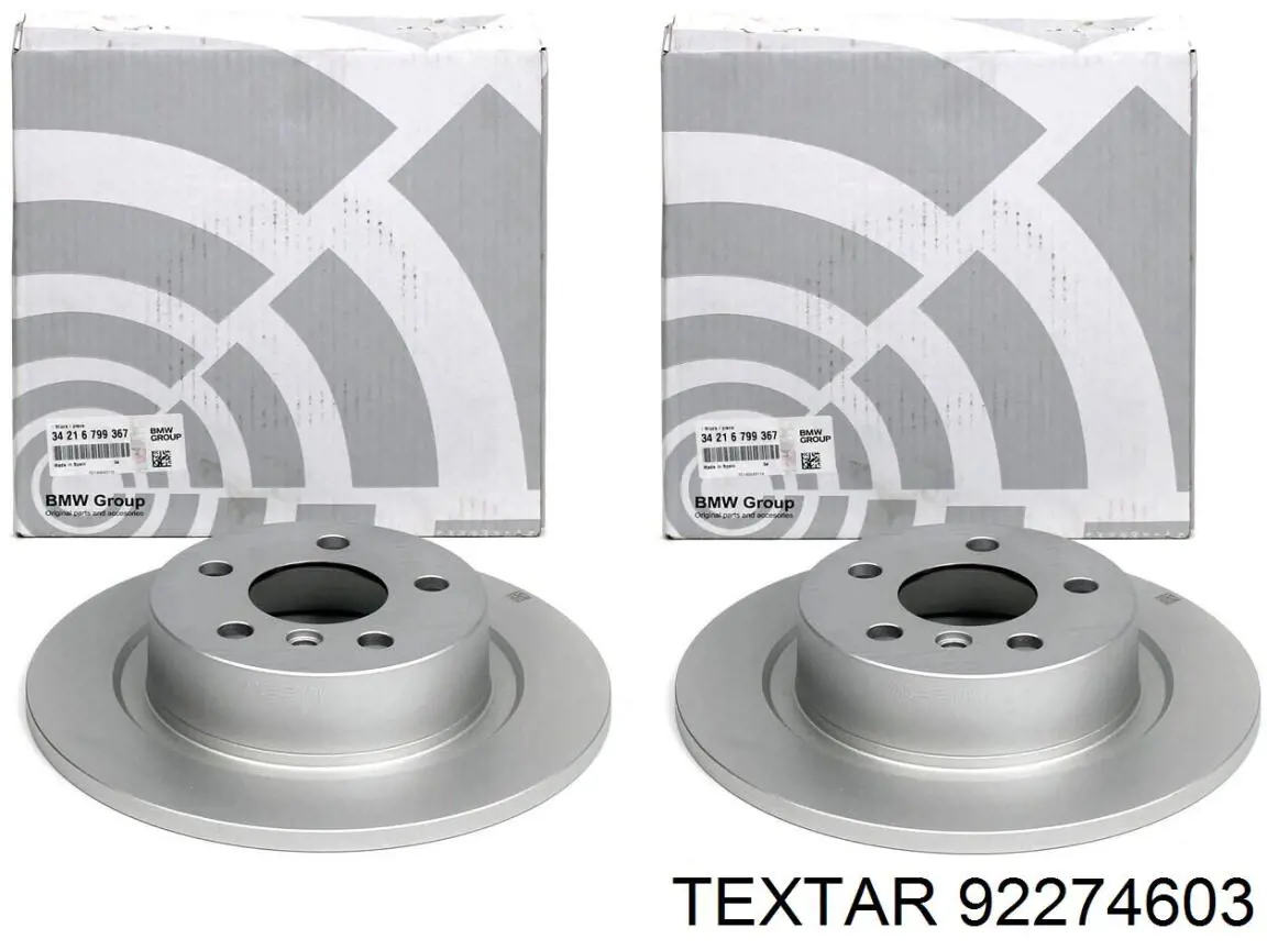 Купить 92274603 Textar Диск тормозной задний