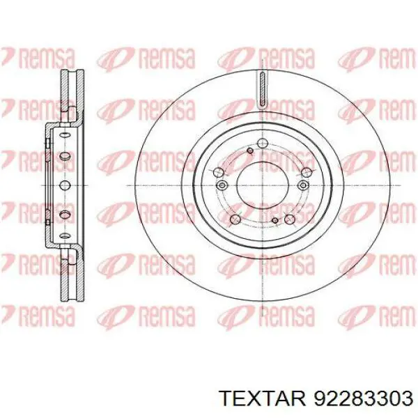 Купить 92283303 Textar Ротор тормозной