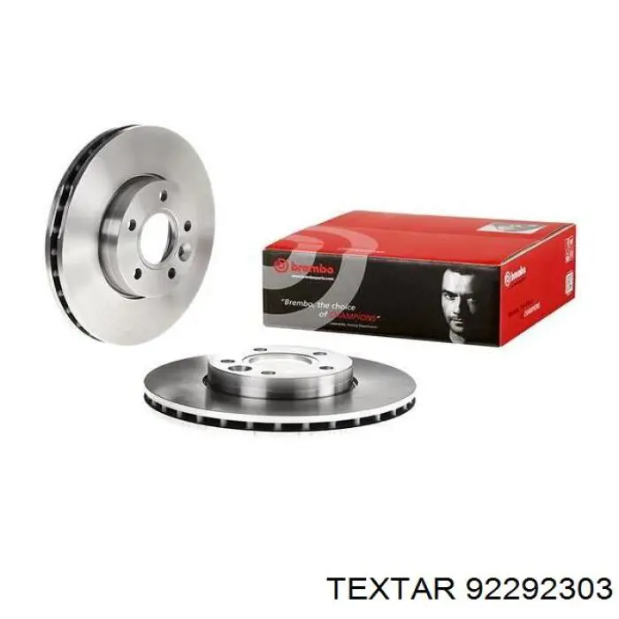 92292303 Textar передние тормозные диски