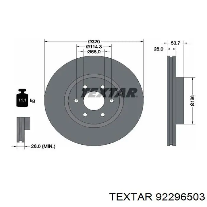 Купить 09D75111 Brembo Ротор тормозной