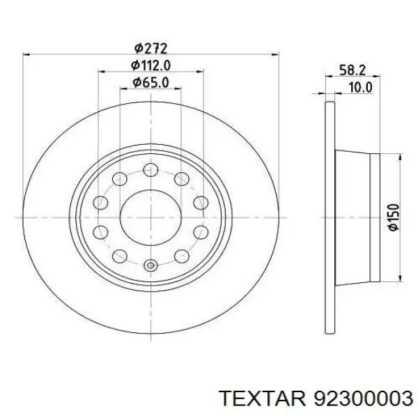 Купить 18589 ABS Диск тормозной задний