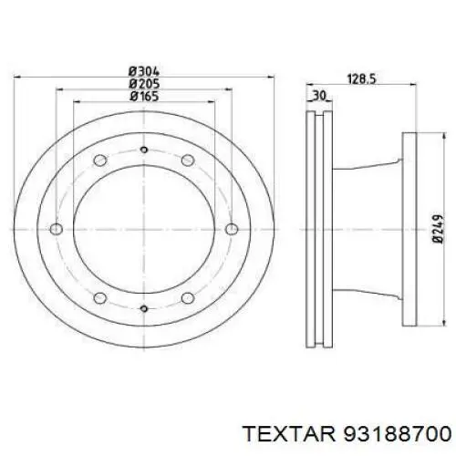 Задний дисковый тормоз SBP 02IV027