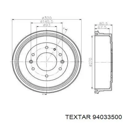Купить 193205 Maxgear Тормозной барабан