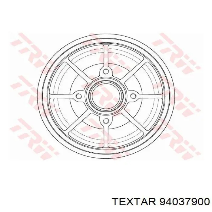Барабан тормозной задний Textar 94037900 цена, от 86.99 USD