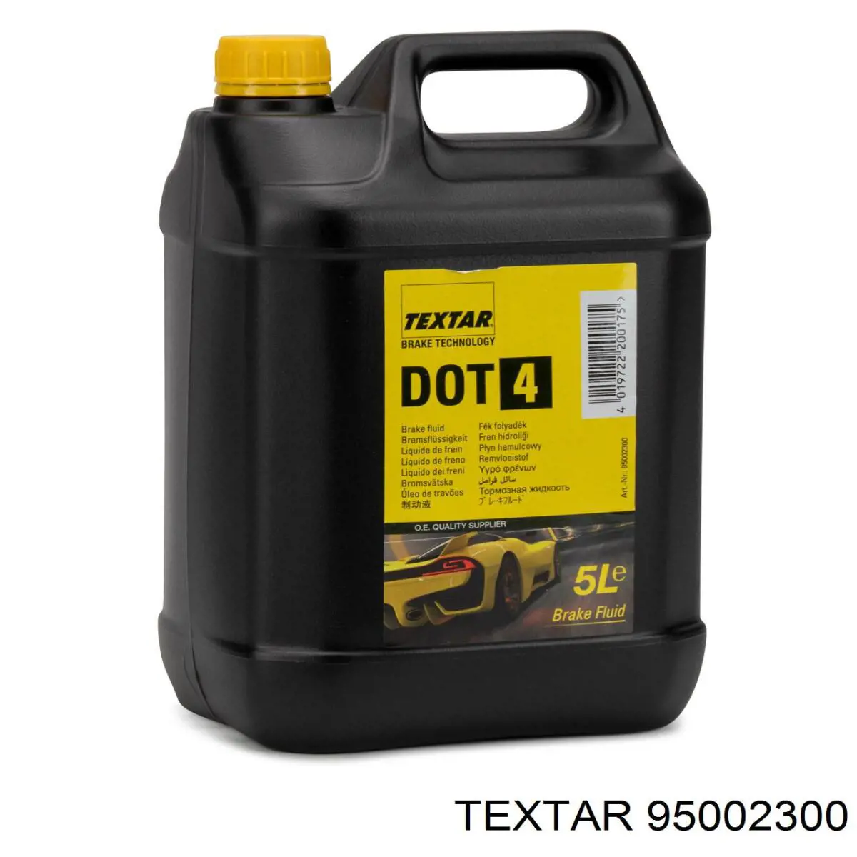 Жидкость тормозная Textar BRAKE FLUID DOT 4 5 л (95002300)