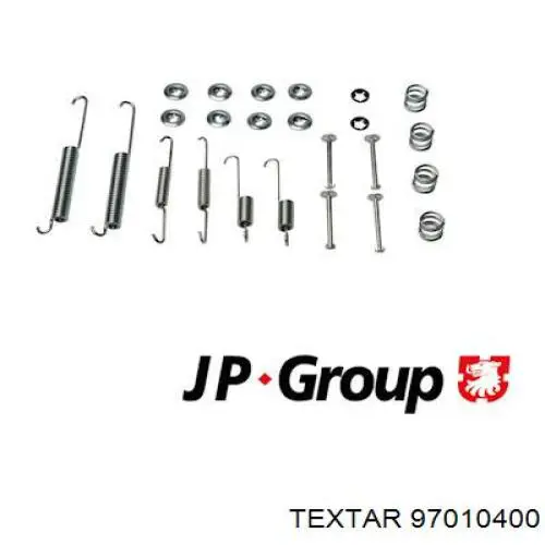 Установочный комплект задних барабанных колодок Textar 97010400 цена, от 5.16 USD