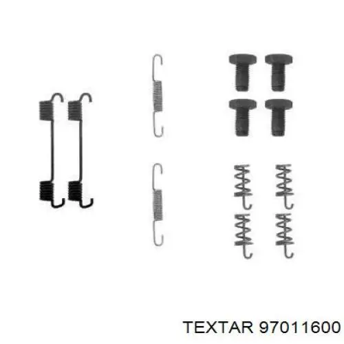 Ремкомплект стояночного тормоза Textar 97011600