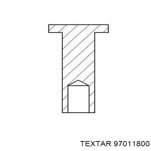 Установочный комплект задних барабанных колодок Textar 97011800 цена, от 7.55 USD