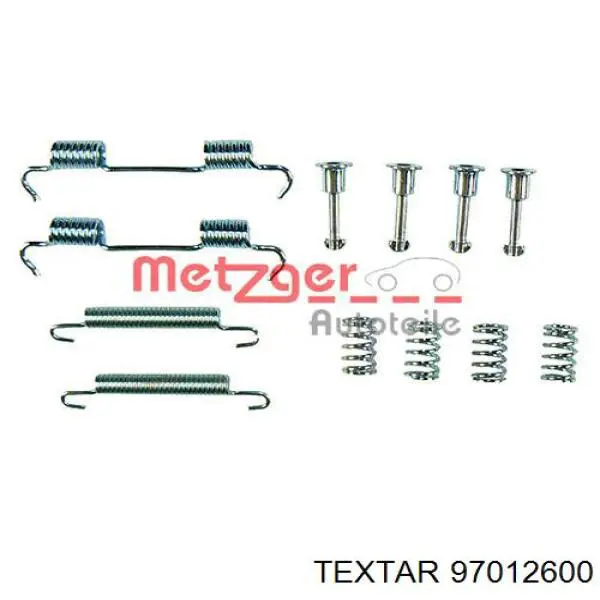 Ремкомплект тормозных колодок Textar 97012600 цена, от 11.13 USD