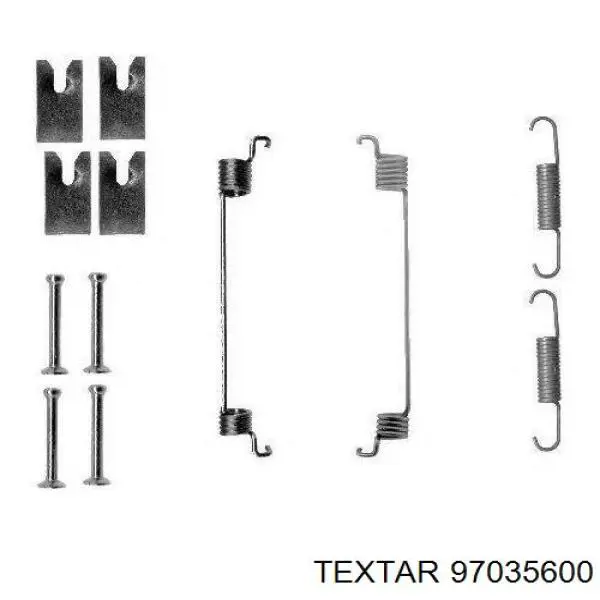 Ремкомплект тормозных колодок Textar 97035600 цена, от 3.27 USD